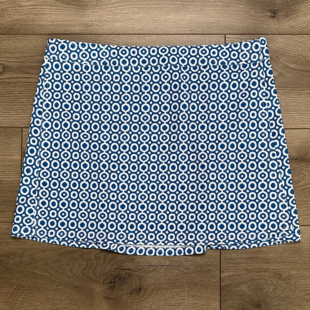 RipSkirt Hawaii 16.75” Wrap Beach Coverup Skirt White Blue Size Large